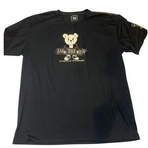 CR24 Chrome Edge Mens 5XL Take The‎ Risk Teddy Bear Black T-Shirt